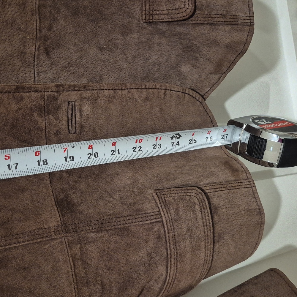 Vintage Cherokee Brown Leather Women's Blazer - Picture 8 of 9